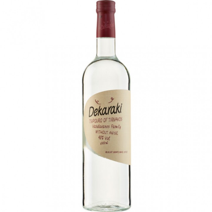 Tsipouro Dekaraki Muskat 40% vol. (ohne Anis) 70cl