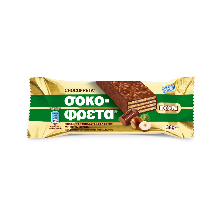 ION Sokofreta mit Haselnuss 38gr (grün)