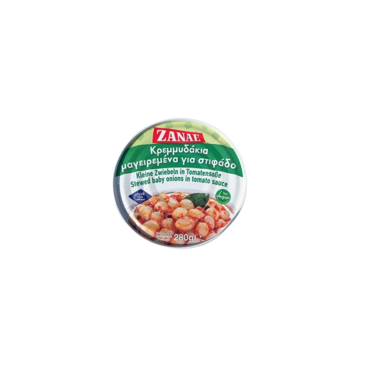 Zanae Stifado kleine Zwiebeln in Tomatensauce 280gr