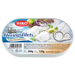 Heringsfilets in Sahne-Meerrettichsauce 200gr (10)