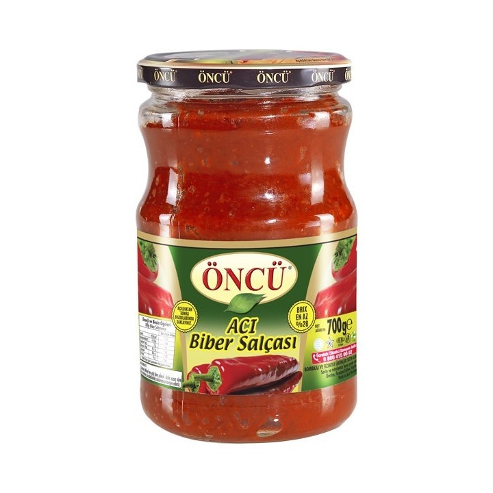Öncü Biber Salcasi aci 700gr 