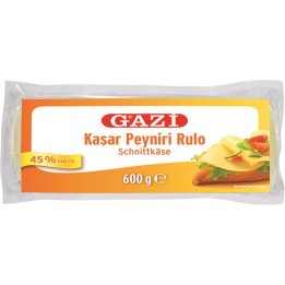 Gazi Kashkaval 45% Rulo 600gr 
