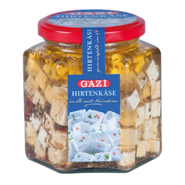 Gazi Würfelkäse mit Kräuter im Glas 300gr (blau)