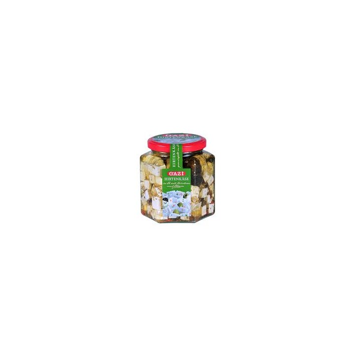 Gazi Würfelkäse mit Oliven im Glas 300gr (grün)