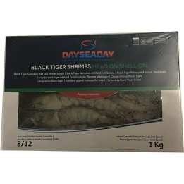 DaySeaDay, Crevetten 8/12 Blacktiger HOSO ganz 1Kg