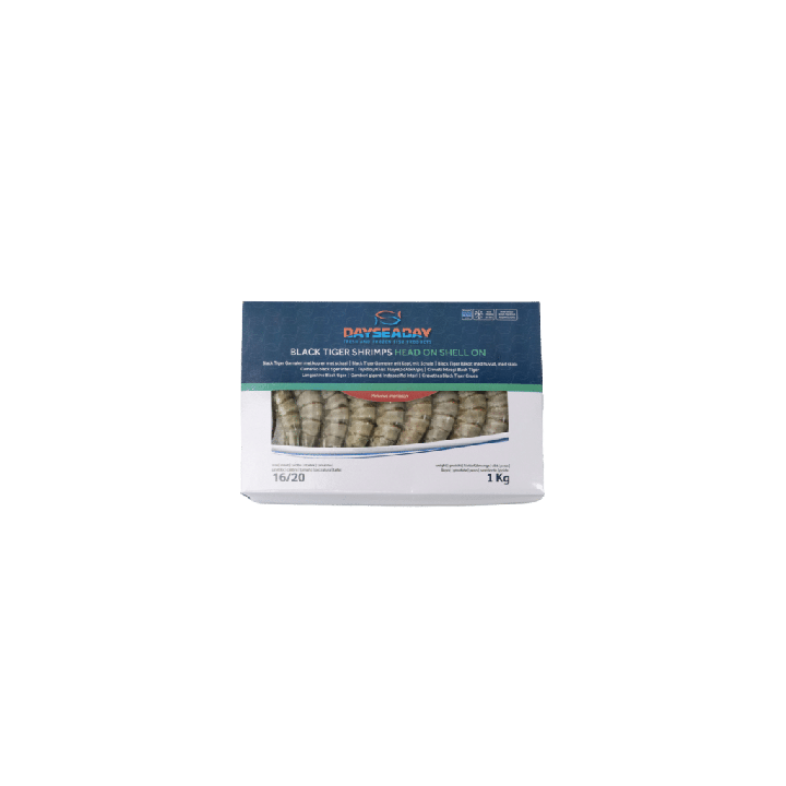 DaySeaDay, Crevetten 16/20 ganz HOSO Black Tiger 1Kg