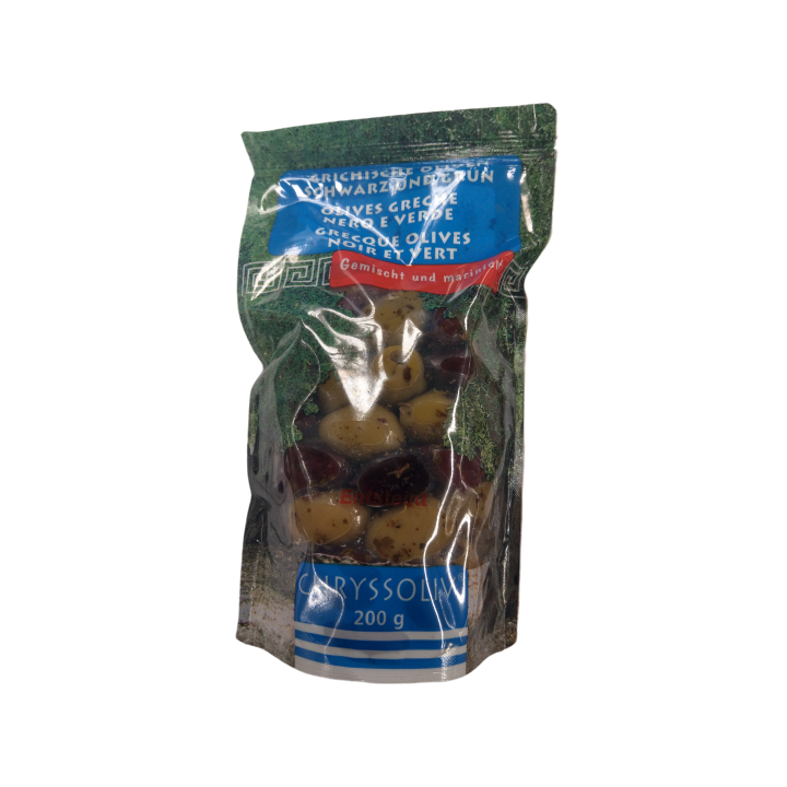 Thraki Oliven gemischt Kalamata und Grüne 200gr