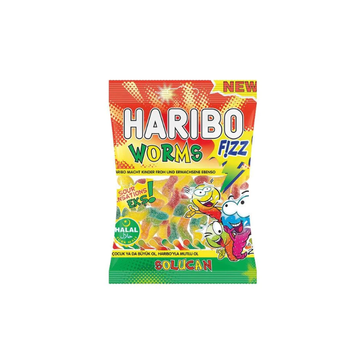 Haribo Helal Fizz  Worm 80gr