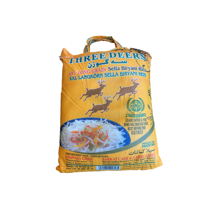 Three Deers Sella Biryani Reis 2Kg