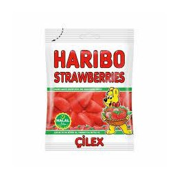 Haribo Helal Strawberry Cilek 24*100gr