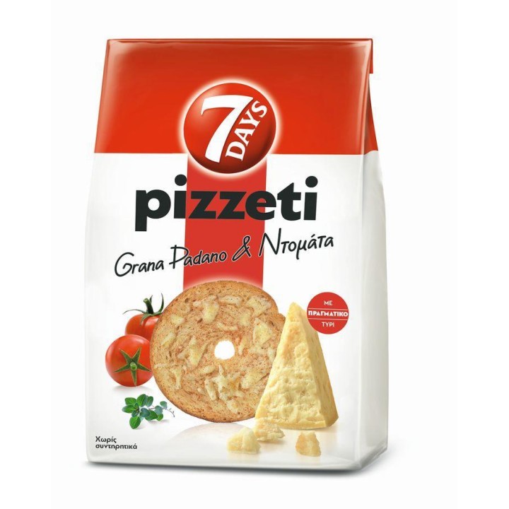7 Days Pizzeti - Grana Padano, Tomaten 80g 