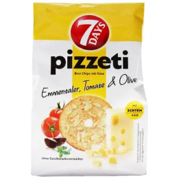 7 Days Pizzeti - Emmentaler, Tomaten, Oliven 80g  