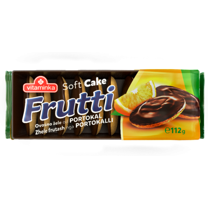 Frutti Soft Cake 112gr, Orange