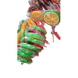 Lollipop Seker Früchte rund