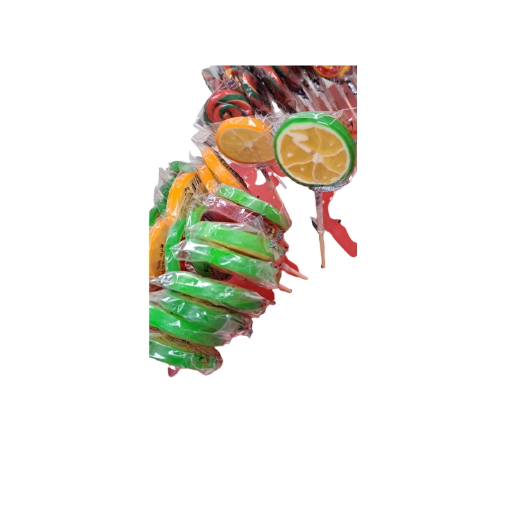 Lollipop Seker Früchte rund