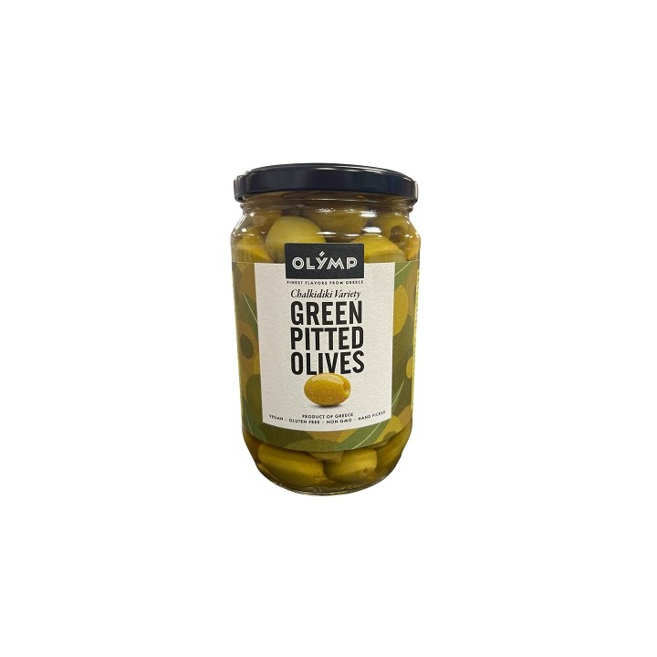 OLYMP Oliven grün entsteint 720gr (Glas)