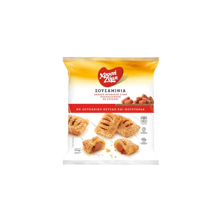Xrisi Zimi Sesaminia mit Wurst, Ketchup und Senf 700gr - 100961