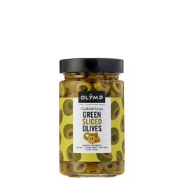 OLYMP Oliven grün in Scheiben 720gr (Glas)