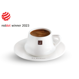 El Greko Kaffeetassen mit Unterteller braun