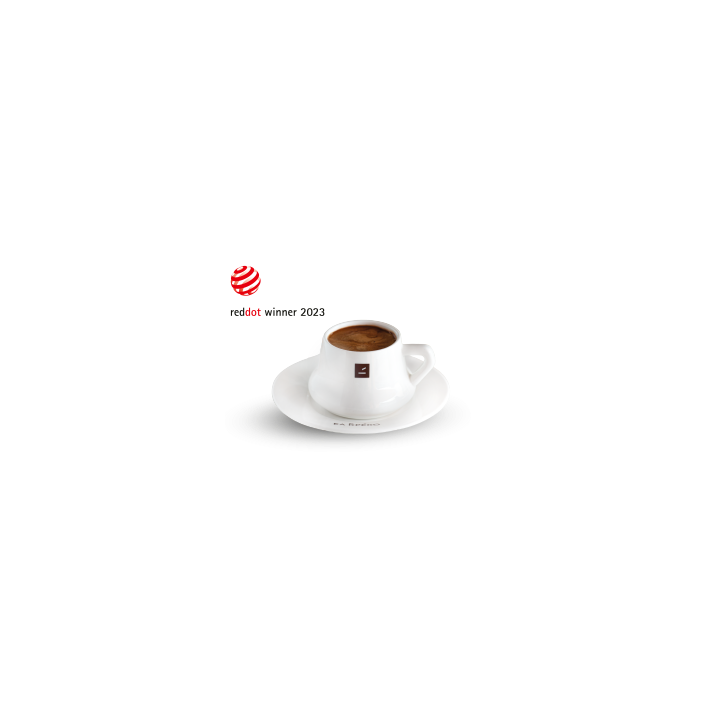El Greko Kaffeetassen mit Unterteller rosa