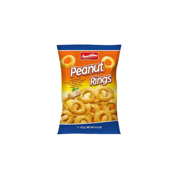 Snackline - Peanut Rings Erdnussmaissnack 125g