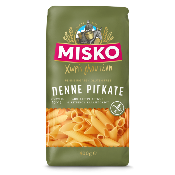 Misko Penne Rigate 400gr Glutenfrei