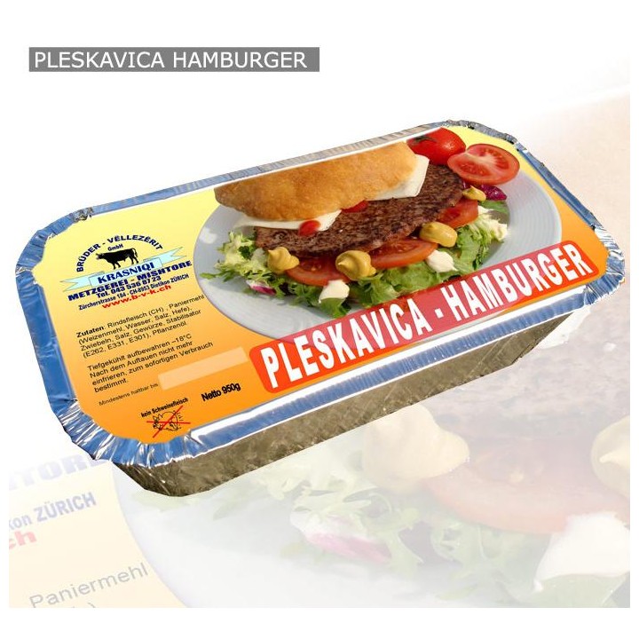 Krasniqi Pleskavica Prizreni Hamburger 800gr 