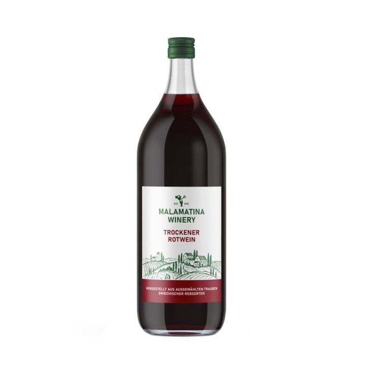 Malamatina trockener Rotwein 2Lt.  - AKTION
