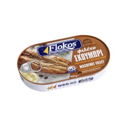 Flokos - Geräuchertes Makrelenfilet in Pflanzenöl 160g