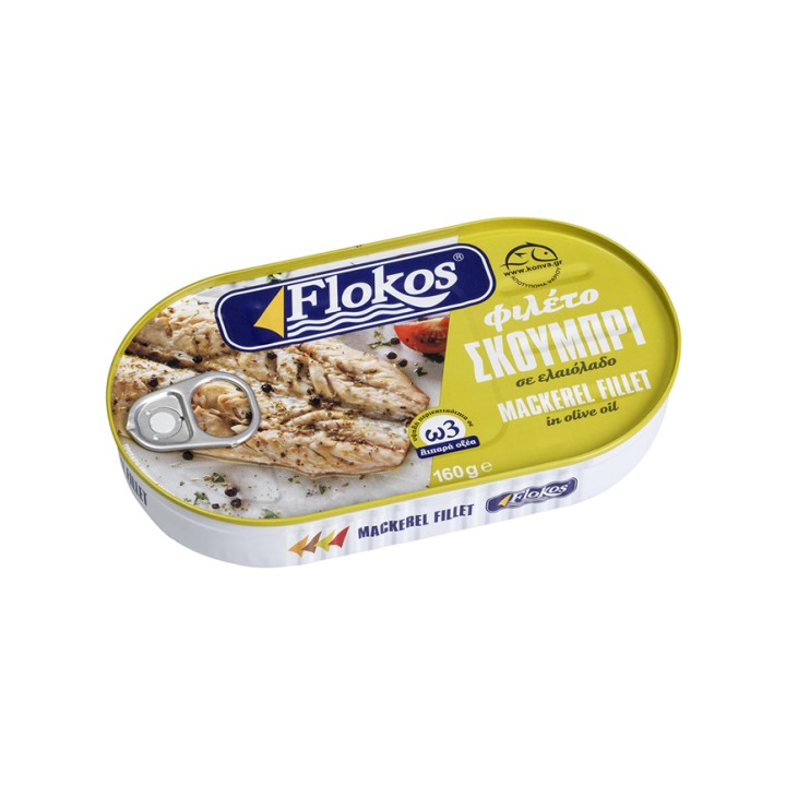 Flokos - Makrelenfilet in Olivenöl 160g