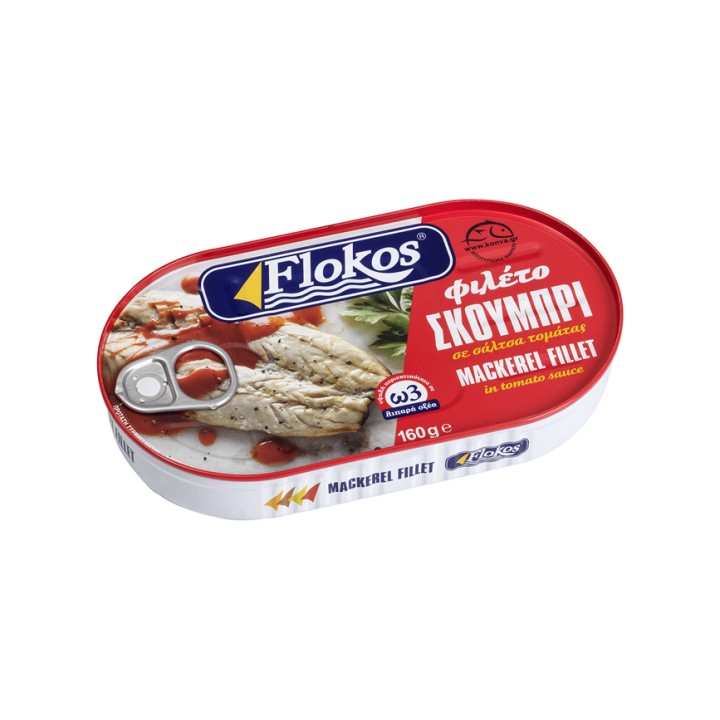 Flokos - Makrelenfilet in Tomatensauce 150gr