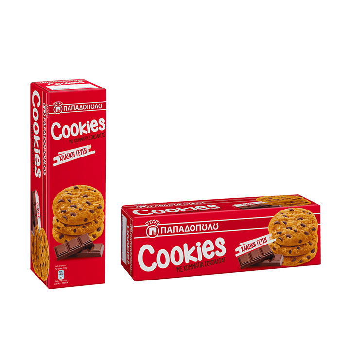 Papadopoulos Cookies Schokolade classic 180gr (rot)