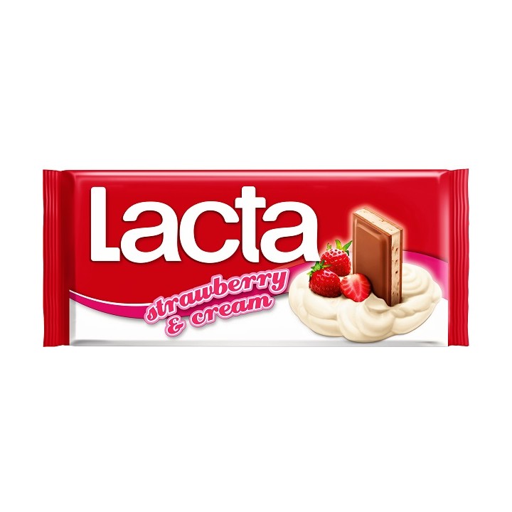 LACTA Strawberry + Cream 100g