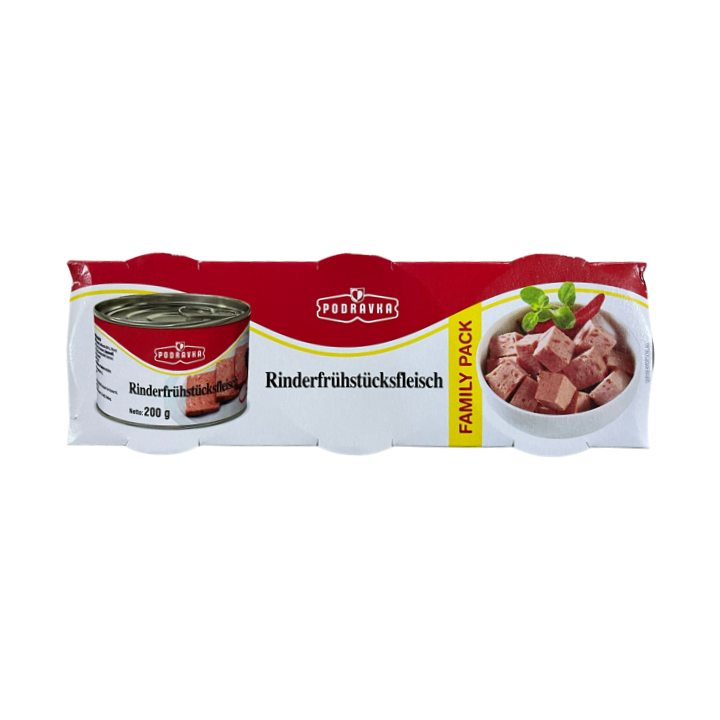 Podravka Rinderfrühstücksfleisch 3x200gr 