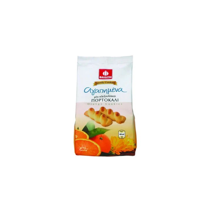 Fedon, traditionelle Twist Cookies mit Orange, zuckerfrei 200gr