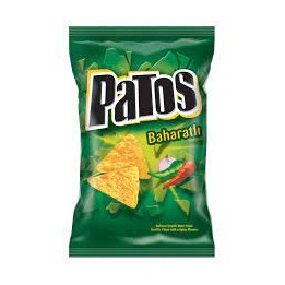 Patos Baharatli spicy flavour Mais Chips grün 