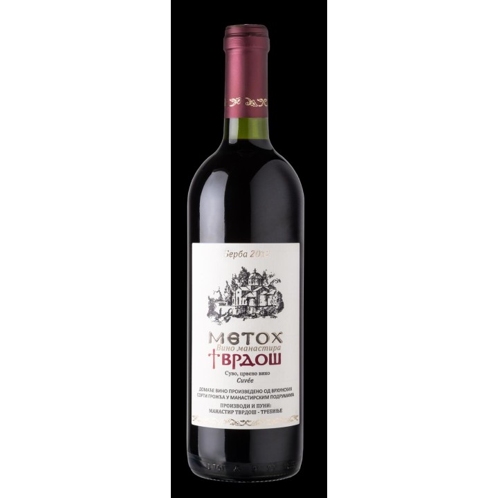 Tvrdos Metox Cuvee 50% Cabernet Sauvignon 30% Merlot and 20% Vranac Rotwein 75cl. 13.5% 