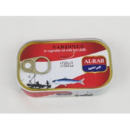 AL-RAII - Sardinen in Öl mit Chili scharf 125gr