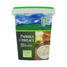 LAZAR geschnittene Paprika in Kaymak 400gr