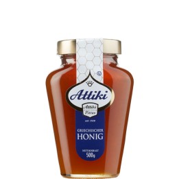 ATTIKI - Griechischer Honig 500gr Glas (blau)