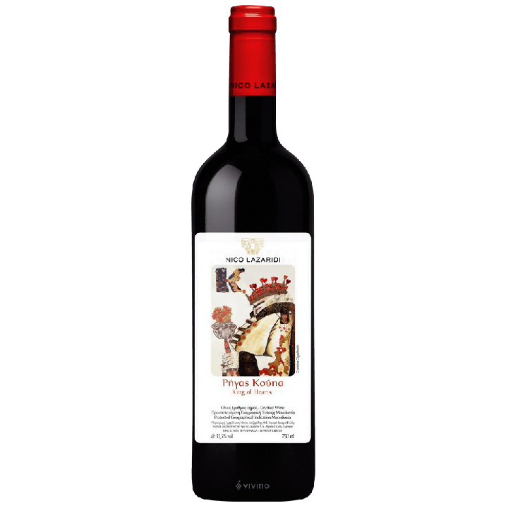 Nico Lazaridi - King of Hearts, Rigas Rotwein - 2021 - 75cl. 