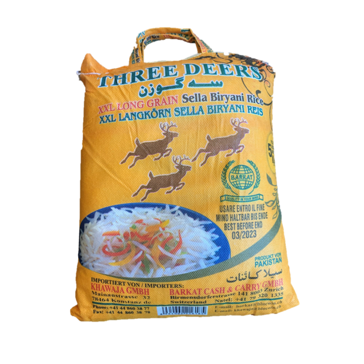 Three Deers Sella Biryani Reis 5Kg