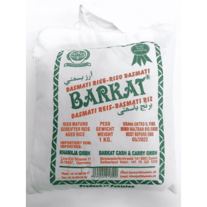 Barkat Basmati Reis Weiss 1Kg