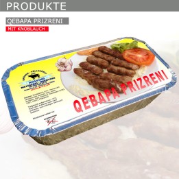 Krasniqi Cevapcici Prizreni Domaci mit Knoblauch (gelb)