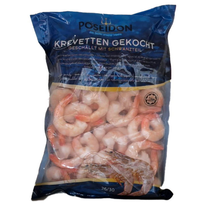 POSEIDON Crevetten Halal 26/30 gekocht 900gr