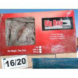DaySeaDay, Crevetten 16/20 BigBay Equador ganz 1Kg 