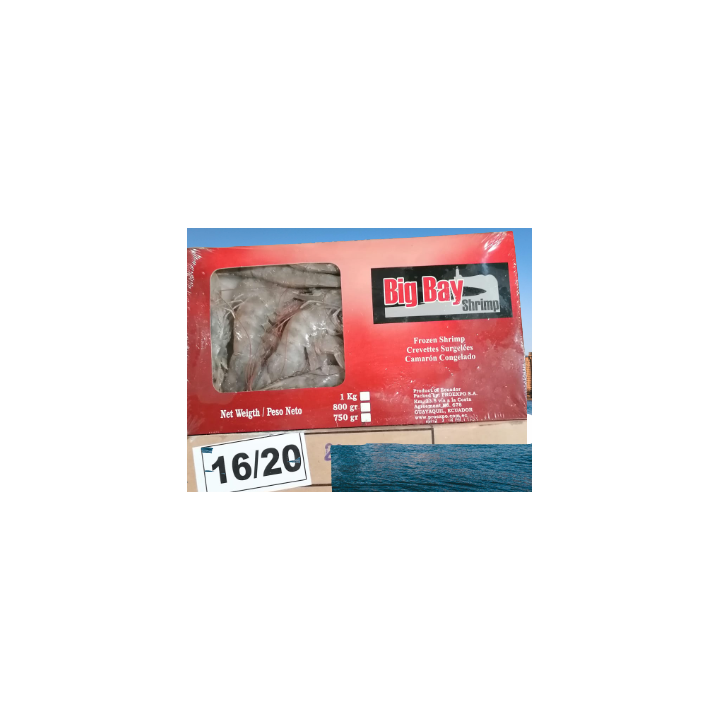 DaySeaDay, Crevetten 16/20 BigBay Equador ganz 1Kg 