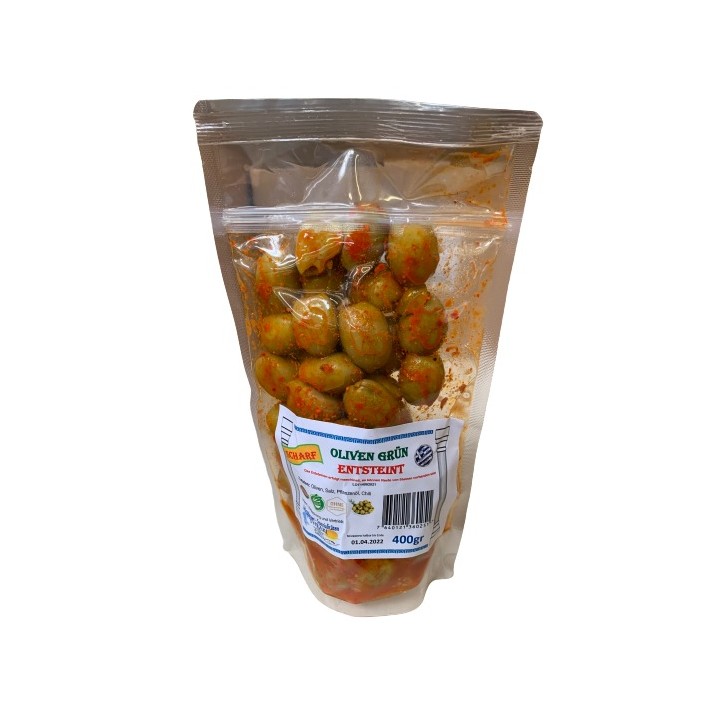 Thraki Oliven Grün entsteint scharf 400gr