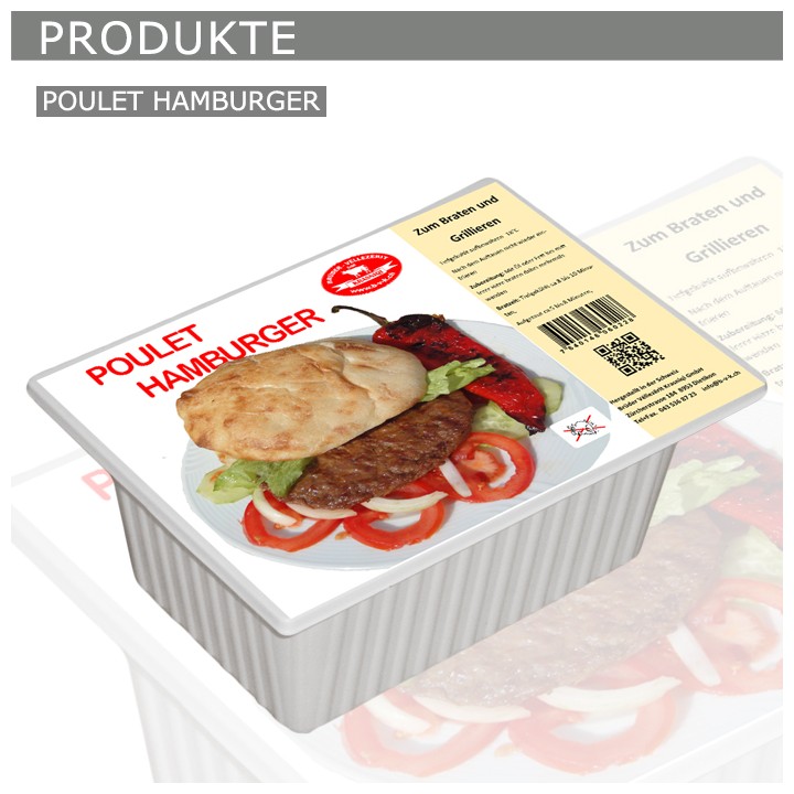 Krasniqi Poulet Hamburger 800gr 