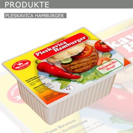Krasniqi Pleskavica Hamburger 800gr (Plastikschale)